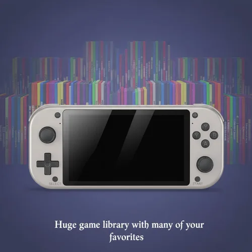 Vista 5 de M17 - Consola de juegos portátil retro con pantalla IPS de 4.3 pulgadas, Linux Emuelec, más de 20.000 juegos clásicos, PS1/N64/GBA/Arcade, regalo
