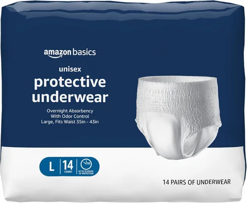 Vista 13 de Amazon Basics Ropa interior protectora unisex, absorción nocturna, extragrande, 12