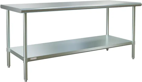 Vista 24 de STABLEINK Mesa de acero inoxidable con protector contra salpicaduras de 30 Con Backsplash