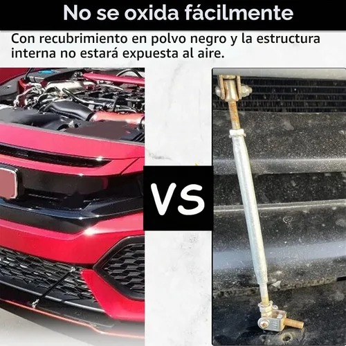 Vista 6 de Varillas divisoras universales de 8 a 11 pulgadas, varillas de soporte de labio frontal negras ajustables (2 unidades)