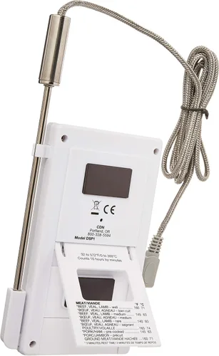 Vista 6 de CDN Termómetro y temporizador de sonda programable de detección dual