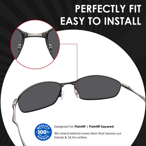 Vista 3 de BLAZERBUCK Pieza de nariz de repuesto para Oakley Plaintiff OO4057 Gafas de sol Plaintiff Squared OO4063