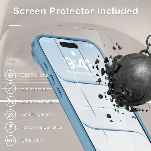 Vista 706 de Funda para Google Pixel 10 Pro XL, cubierta magnética mate, color negro Fit for MagSafe, Screen Protector included, Shockproof Military Grade