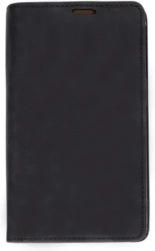Vista 2 de MOJO - Funda para teléfono con bloc de notas para iPhone 13, 14 y 15, funda plegable con mini bolígrafo y bloc de notas (negro)