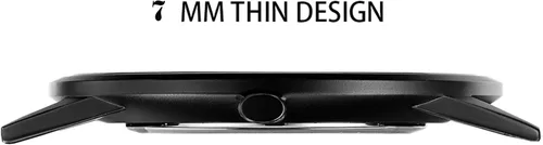 Vista 5 de Mens Watches Ultra-Thin Minimalist Waterproof-Fashion Wrist Watch for Men Unisex Dress with Leather Band
