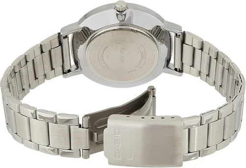 Vista 2 de Casio LTP-VT01D-2B Reloj analógico original para mujer, de acero inoxidable, LTP-VT01, Azul