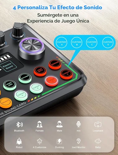 Vista 4 de SINWE Paquete de equipos de podcast para 2, mezclador de audio todo en uno