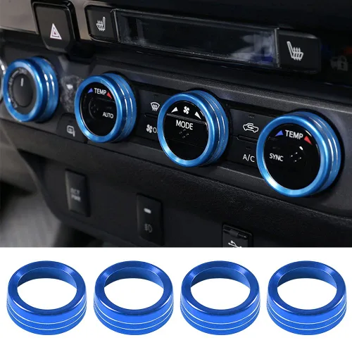 Vista 5 de Thor-Ind Cubierta de botón de CD de audio para interruptor de aire acondicionado, compatible con Toyota Tacoma 2016, 2017, 2018, 2019, 2020, 2021
