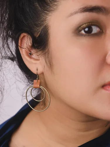 Vista 6 de MINACHI Aretes colgantes estilo hippie, estilo bohemio, vintage, regalo de joyería de verano para mujer, Acero inoxidable, No es una piedra preciosa