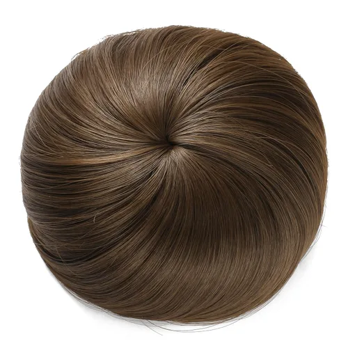Vista 10 de Onedor Extensión de Cabello Fibra Sintética Chignon Donut Moño Peluca (10)