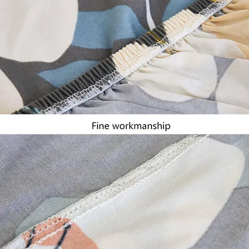 Vista 3 de MBROS Funda estampada para sofá, funda de sofá de tela elástica elástica, 1 pieza, antideslizante, universal, de elastano, protector de muebles