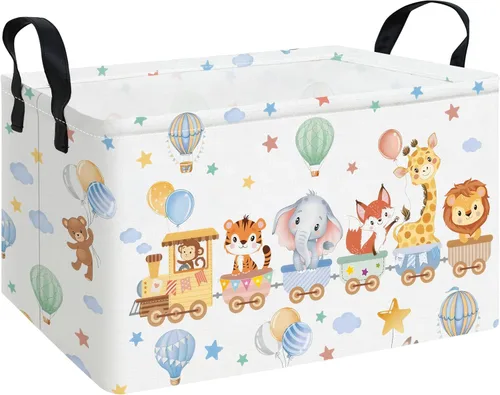 Vista 28 de QUEENLALA Cesta para la colada rectangular/Cesta para la ropa sucia plegable para habitación de niños, para organizar o almacenar, para juguetes
