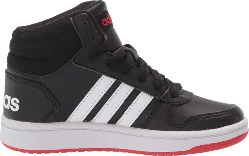 Vista 6 de adidas Zapatos de baloncesto para niños Hoops Mid 2.0, OnixShock YellowAsh Silver