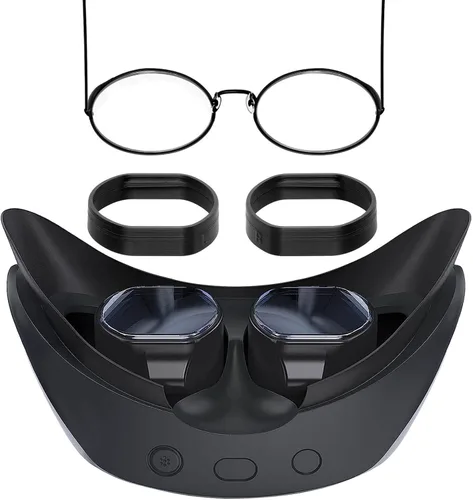 Vista 2 de PECOOVR Lens Protector Glasses Spacer for PSVR 2 Prevent Eyeglass from Scratching + Thickened Silicone Lens Protection Cap Cover for Playstation VR2