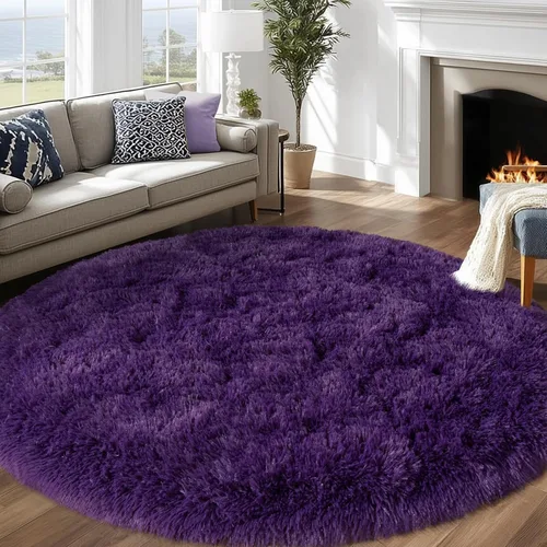 Vista 33 de Alfombras lanudas para dormitorio, sala de estar, dormitorio universitario, habitación de niños, decoración, alfombra suave y moderna