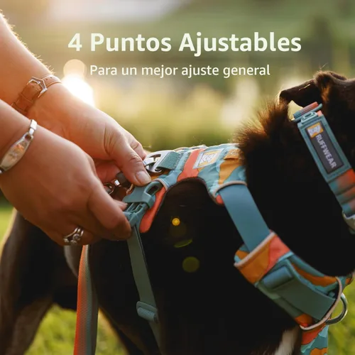 Vista 7 de Ruffwear, Front Range - Arnés reflectante para perro, suave y acolchado, de uso diario, con doble clip para correa, ajustable, ligero, para caminar