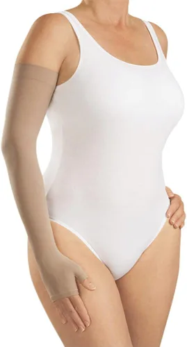 Vista 10 de mediven Harmony Manga de compresión combinada para linfedema y guante con banda de silicona 20-30 mmHg