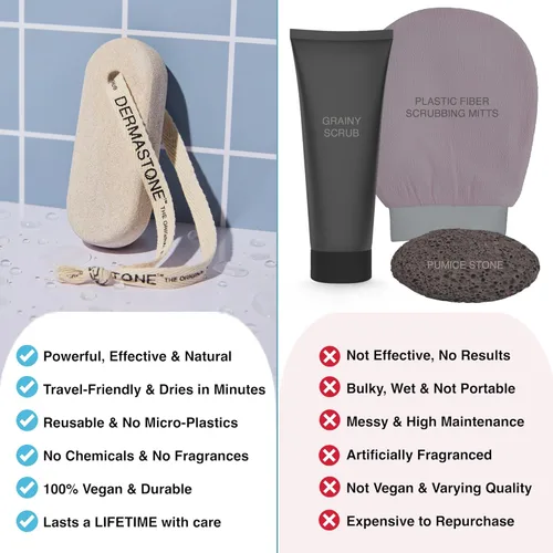 Vista 6 de Exfoliante para piernas y cuerpo: exfoliante profundo para el tratamiento de piernas de fresa, exfoliante de piernas encarnadas, removedor de piel