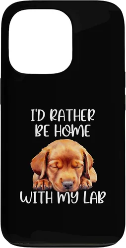 Vista 10 de Funda para iPhone 11 Pro Max Fox Red Lab Mom Dad I'd Rather Be Home Labrador Retriever