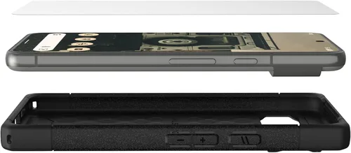 Vista 6 de URBAN ARMOR GEAR UAG Hecho para Google Pixel 8 Glass Shield Plus Protector de pantalla transparente/negro, Premium Doble 9H reforzado vidrio
