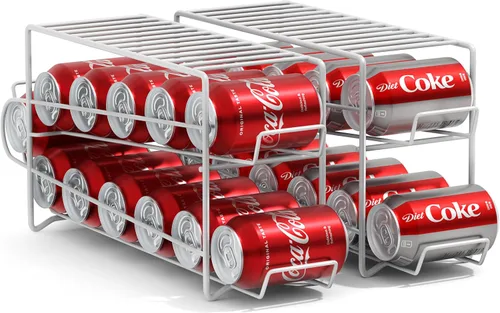 Vista 12 de Sorbus Soda - Dispensador y organizador de bebidas para 12 latas estándar de 12 onzas, compatible con refrigerador (1 paquete, negro)