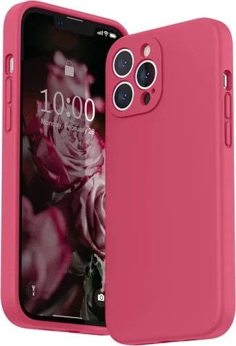 Vista 29 de SURPHY Funda compatible con iPhone 13 Pro Max con protector de pantalla, (protección de cámara + forro de microfibra suave), funda de silicona Negro