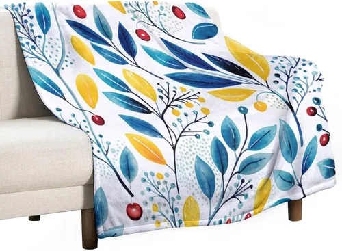 Vista 27 de Manta de verano con parches bohemios, vintage, bohemia, acogedora manta de franela para sofá, cama para niños y adultos, 30 x 40 pulgadas, manta