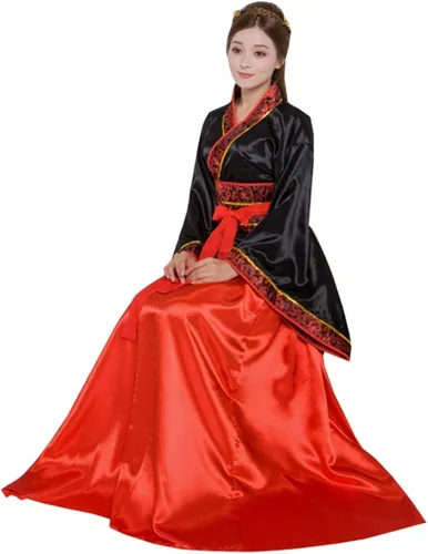 Vista 2 de Ez-sofei Disfraz tradicional chino de Hanfu antiguo para mujer, vestido de rendimiento en escenario
