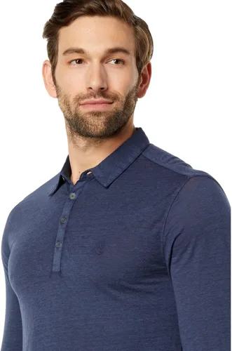 Vista 3 de John Varvatos Polo de manga larga Marty para hombre