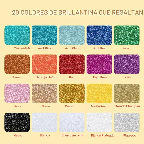 Vista 3 de HTVRONT Glitter HTV Heat Transfer Vinyl Bundle, 20 Pack 10" x 3FT