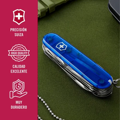 Vista 7 de Victorinox Swisschamp Multiherramienta (Zafiro), 91 mm Swiss made stainless steel tool for camping and hiking with pliers, scissors, large blade