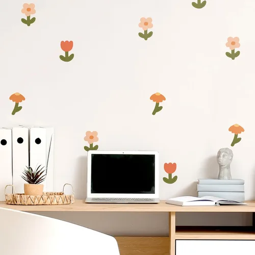 Vista 8 de Teddylabels - Mariposas azules - Pegatinas de pared fáciles de aplicar y extraíbles: transforma el dormitorio de tus niños pequeños con una