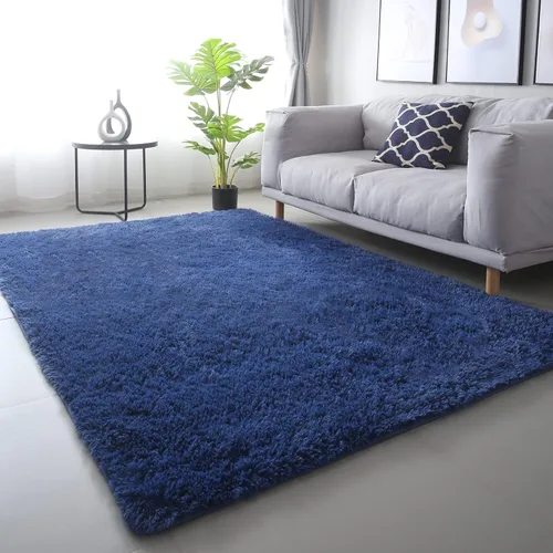 Vista 56 de Alfombra redonda beige para dormitorio: alfombra suave y esponjosa de 4 x 4 pies para sala de estar, alfombra redonda de felpa peluda