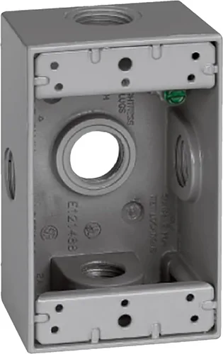 Vista 11 de SIGMA ENGINEERED SOLUTIONS 14250WH Caja de Salida Eléctrica de Metal, Resistente a la Intemperie, Protector de Enchufe y Receptáculo de Montaje