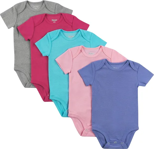 Vista 9 de Hanes - Bodis para bebés, Ultimate Flexy de manga corta, unisex, paquete de 5