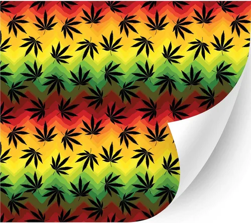 Vista 8 de 4/20Cannabis Orajet 3164 Vinilo adhesivo brillante (hojas coloridas de cannabis, 11 x 12 pulgadas) – Vidrio para automóvil, calcomanías