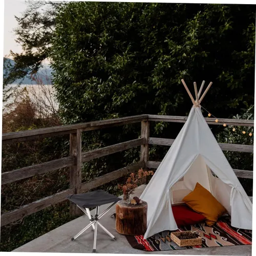 Vista 6 de WOONEKY Taburete plegable multifuncional al aire libre silla para camping, pesca, jardín, viajes y picnic