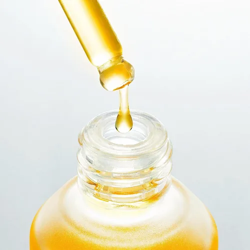 Vista 3 de Aceite facial hidratante Farmacy Honey Grail - Aceite nutritivo para piel y cabello - Infundido con espino amarillo, rosa mosqueta y miel de trigo