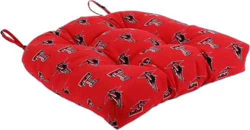 Vista 8 de College Covers ComfySeat - Cojín para asiento de patio en D para interiores y exteriores, 20 x 20 pulgadas, Nebraska Cornhuskers