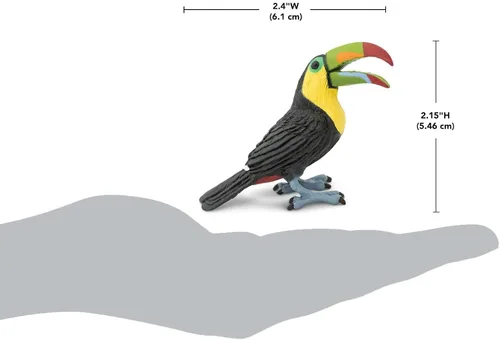 Vista 3 de Safari Ltd. Figura de pájaro realista de 2.75 pulgadas, juguete educativo para niños, niñas y niños a partir de 3 años