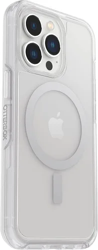 Vista 5 de OtterBox iPhone 13 Pro (Solo) - Funda Symmetry Clear Series+ - Transparente - Ultra-elegante - Se ajusta a MagSafe - Bordes elevados protegen