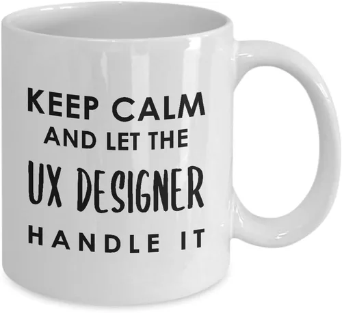 Vista 2 de Funny Gifts for UX Designer Coffee Mug Tea Cup - User Experience UI User Interface Design Artist Team Dept Graphic Digital Multimedia Creative Cute
