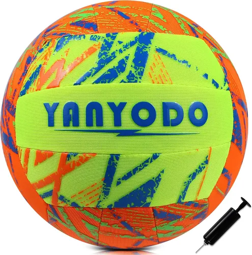 Vista 9 de YANYODO Swimming Pool Waterproof Beach Volleyball, Soft Indoor Outdoor Size 5 Volleyball with Pump for Teenagers Adults Swimming Pool Beach Games to