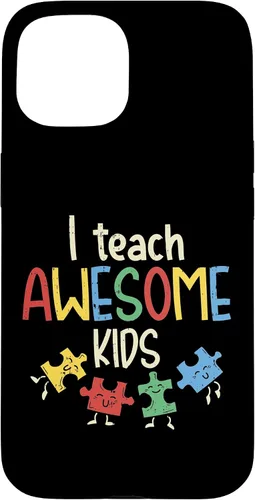 Vista 6 de iPhone 16 I Teach Awesome Kids Autismo Educación Especial Estuche para Maestro