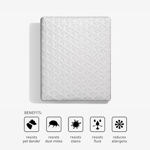 Vista 2 de Bedgear Ver-Tex Protector de Colchón Refrescante Individual - Funda de Colchón Impermeable y de Enfriamiento Instantáneo para Cama - Bolsillos