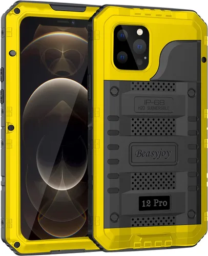 Vista 42 de Beasyjoy Funda para iPhone 12 - Impermeable, Grado Militar Resistente a Golpes con Protector de Pantalla Integrado, Protección Completa del Cuerpo