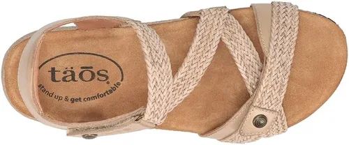 Vista 4 de Sandalias Taos Footwear para mujer, modelo Trulie de piel