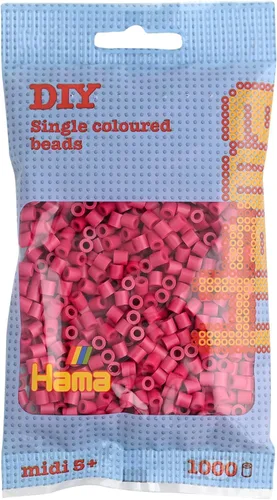 Vista 12 de Hama 207-38 Beads 1,000 Bead Recarga Bolsa - Naranja Neón