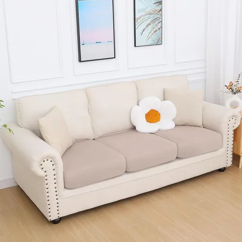 Vista 223 de hyha Fundas de cojín de sofá estampadas, fundas de sofá florales lavables para sofás con 2 cojines, fundas de cojín de patrón elástico para muebles