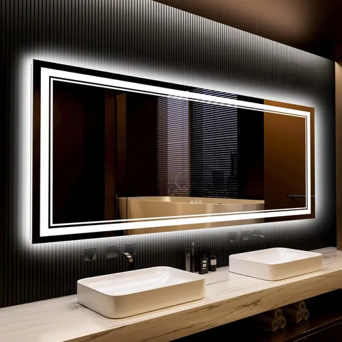 Vista 79 de 24x32 LED Bathroom Mirror, Backlit & Front Lit Lighted Mirror Retroiluminado+luz frontal